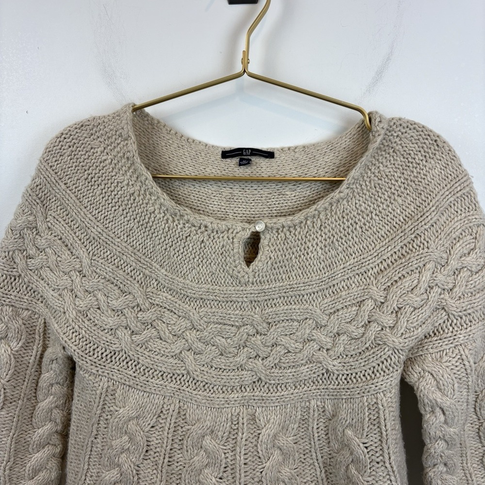 GAP Y2K‎ Size M Acrylic Wool Nylon Cottagecore Grandma Granola Boho - Picture 3 of 8